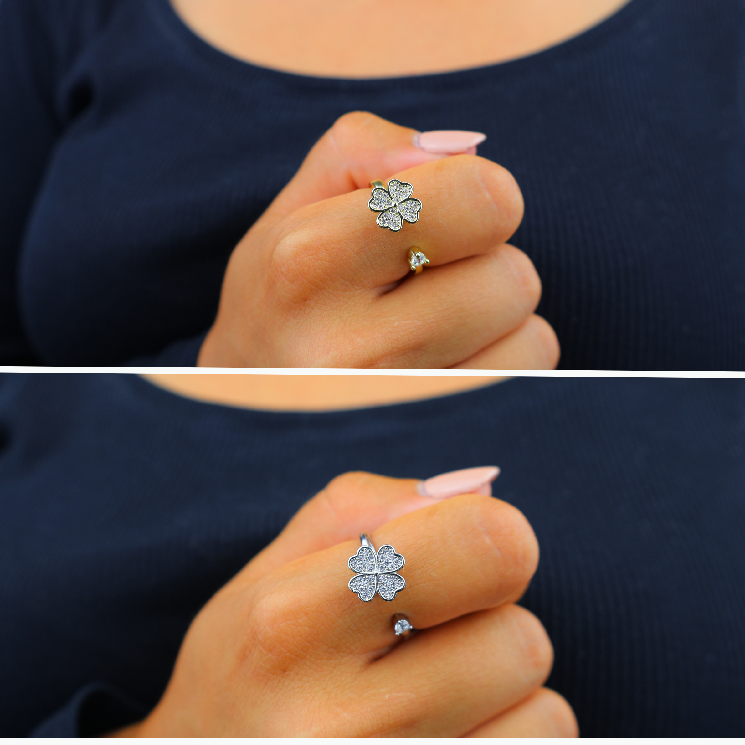 Clover Anxiety Ring