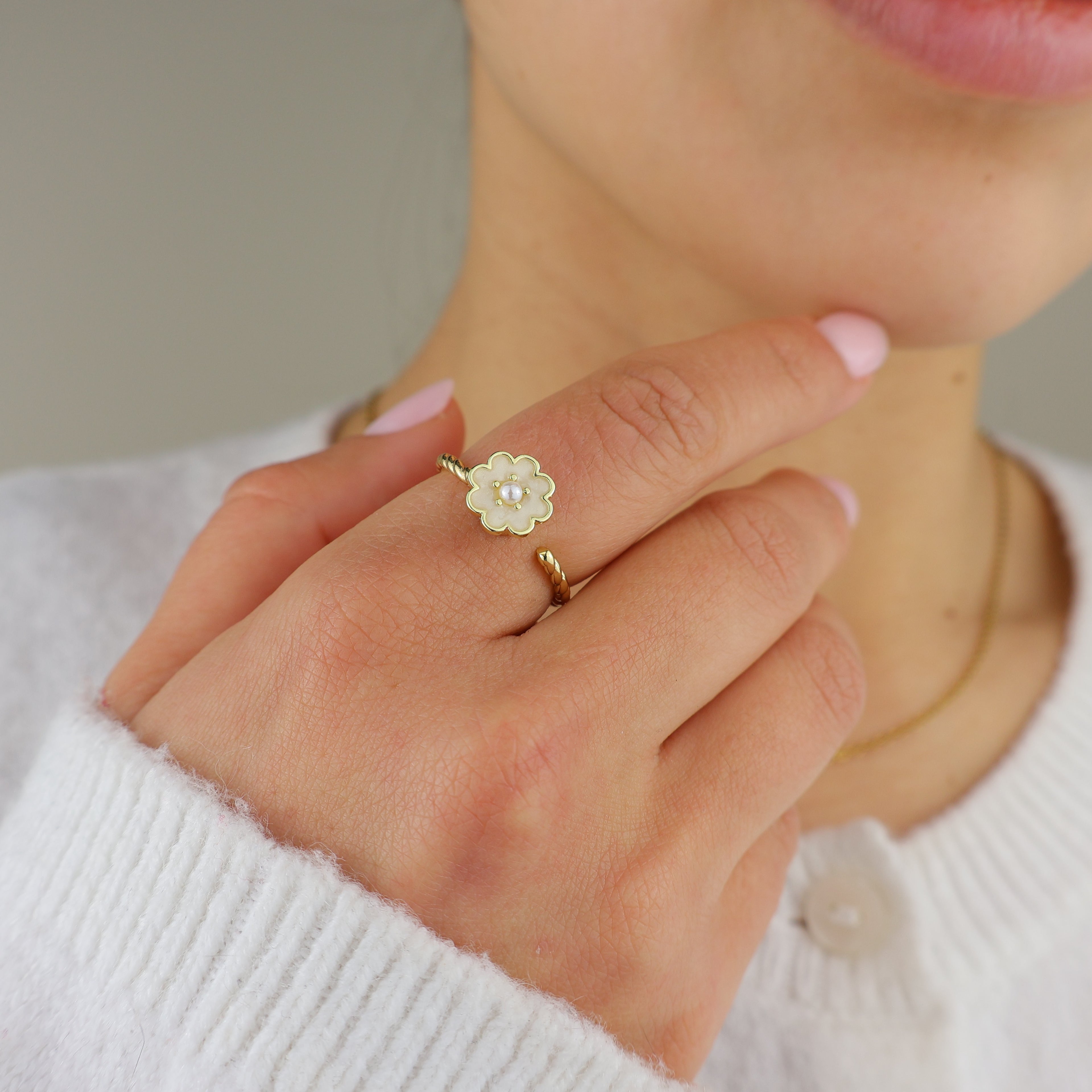 Little Bloom Anxiety Ring