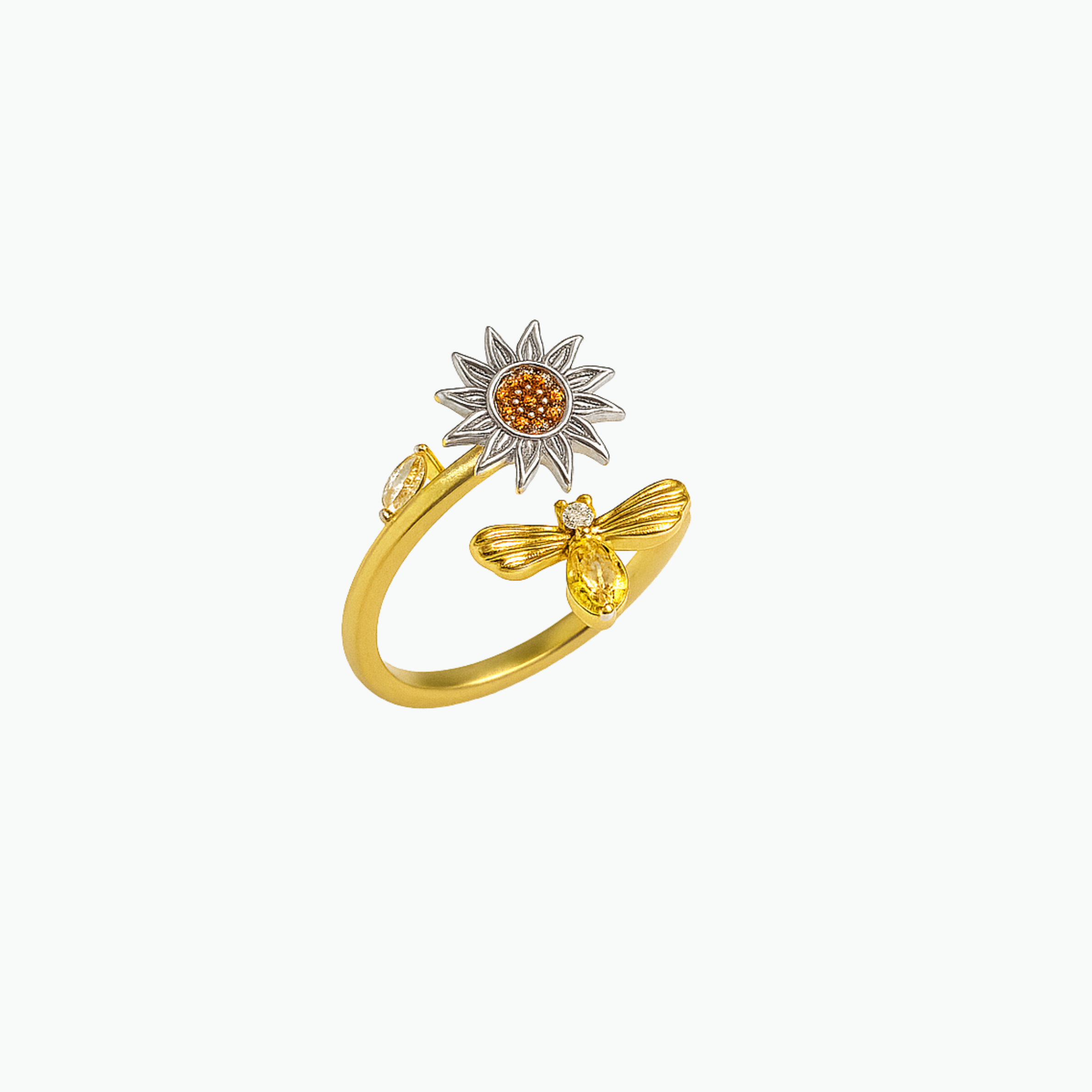 Bee & Bloom Anxiety Ring