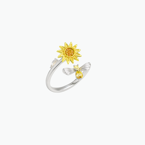 Bee & Bloom Anxiety Ring