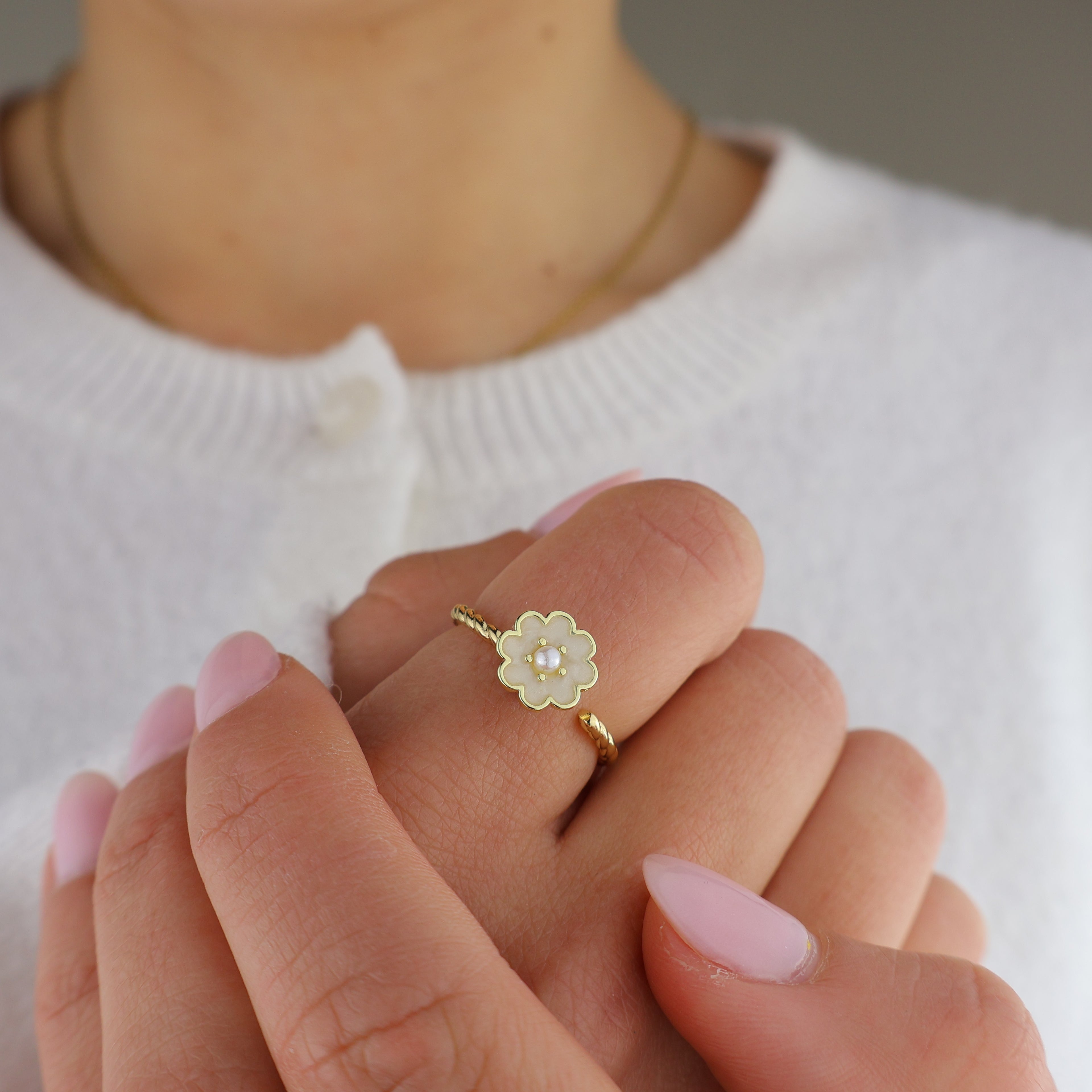 Little Bloom Anxiety Ring