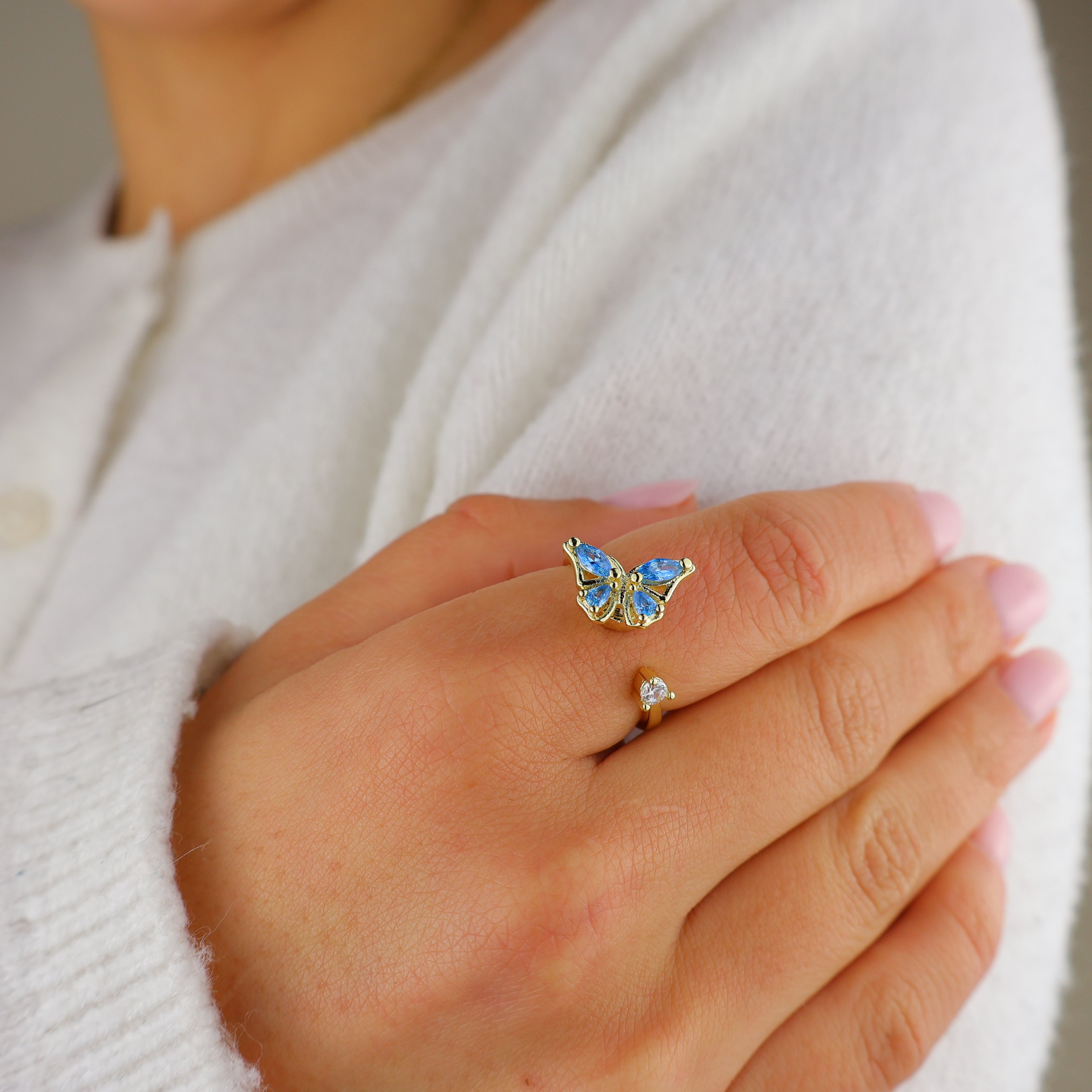 Butterfly Anxiety Ring