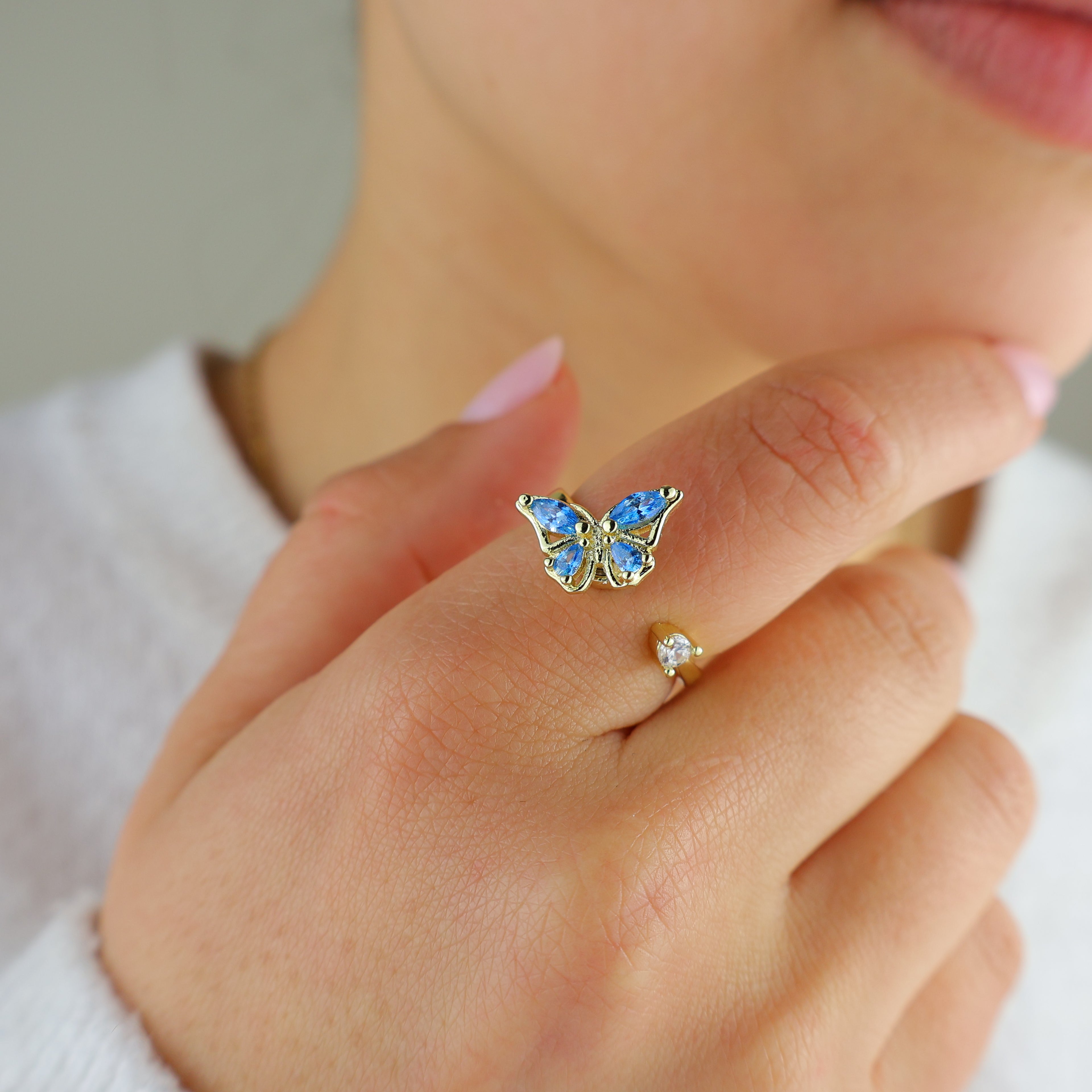 Butterfly Anxiety Ring