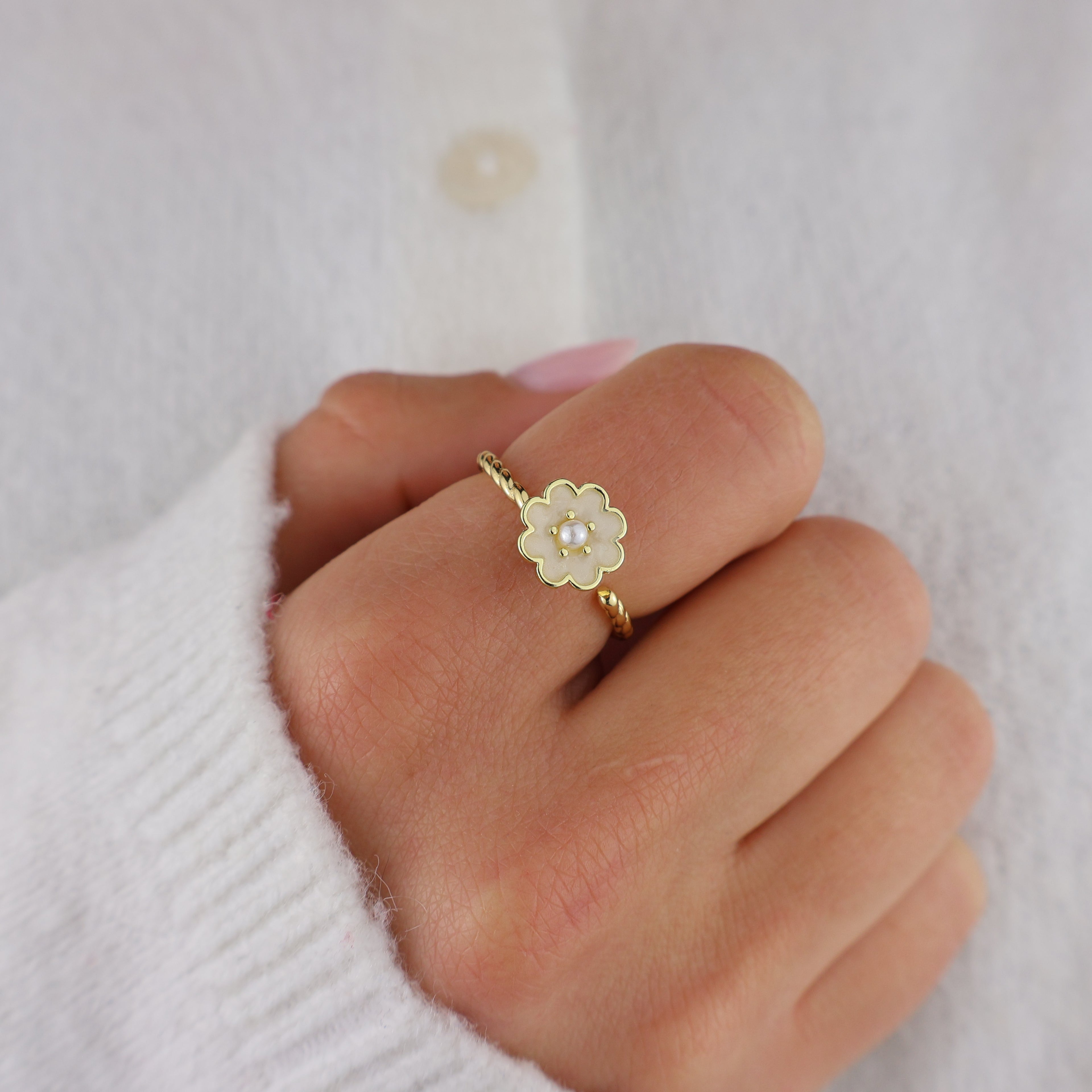 Little Bloom Anxiety Ring