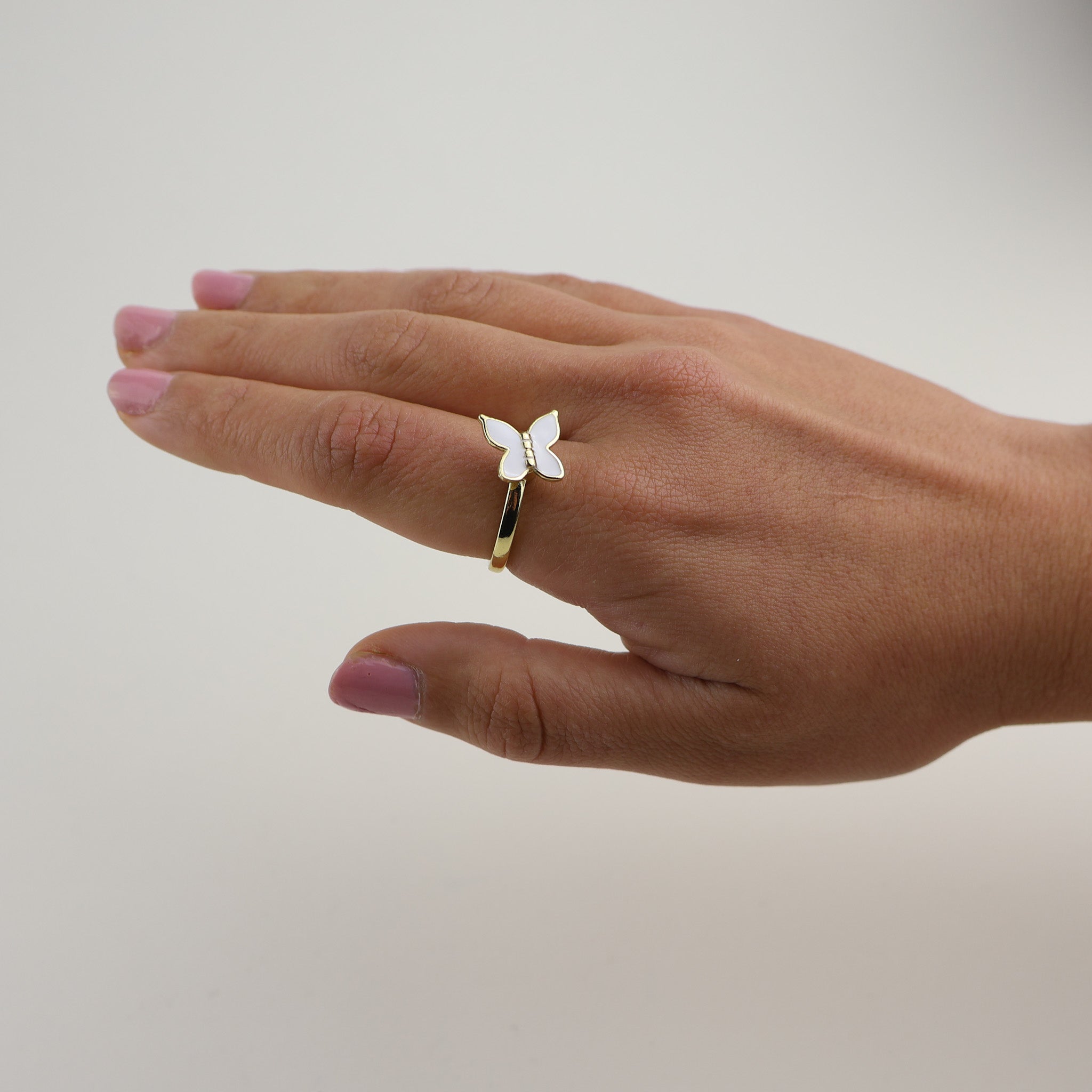 Simple Butterfly Anxiety Ring