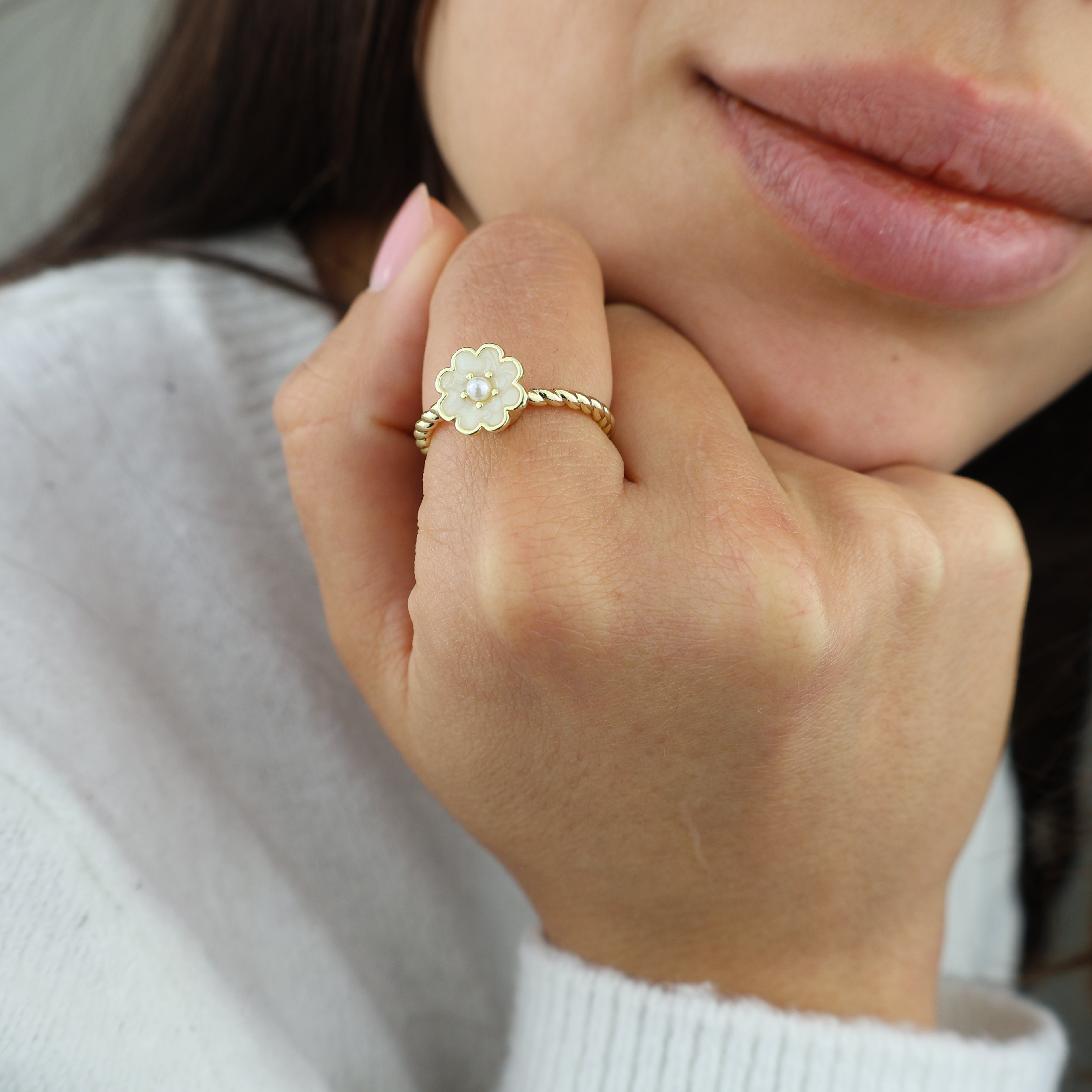 Little Bloom Anxiety Ring