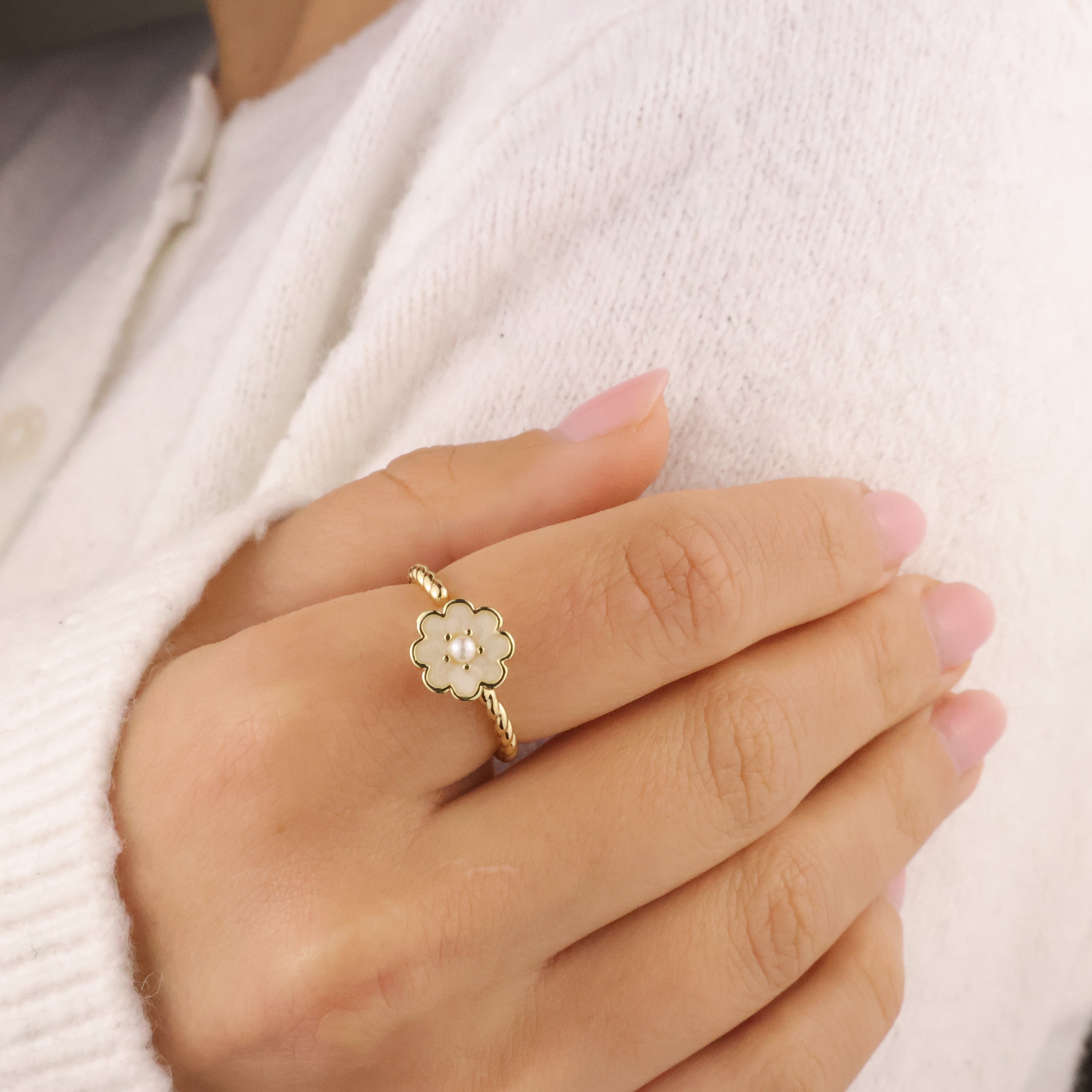 Little Bloom Anxiety Ring