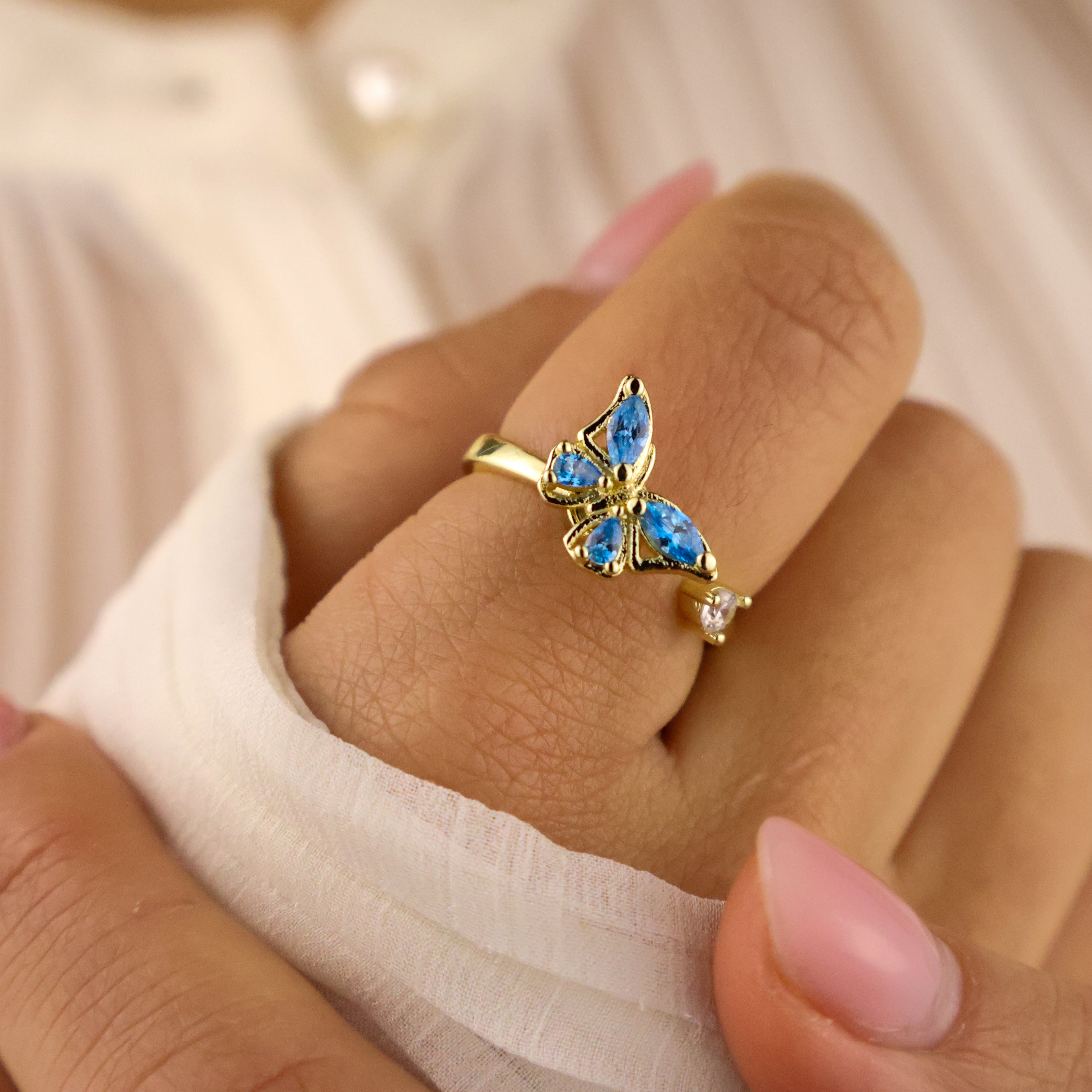 Butterfly Anxiety Ring