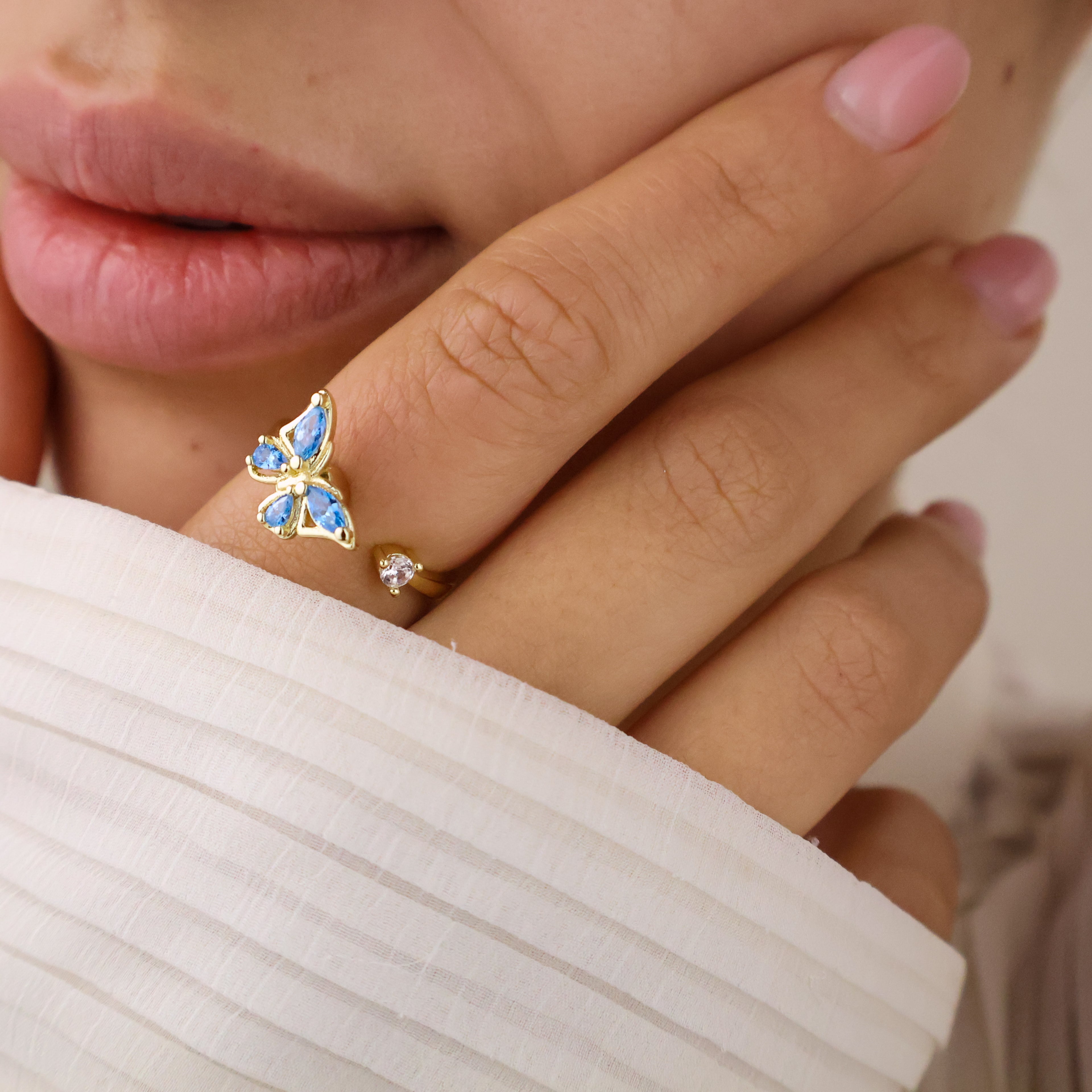 Butterfly Anxiety Ring